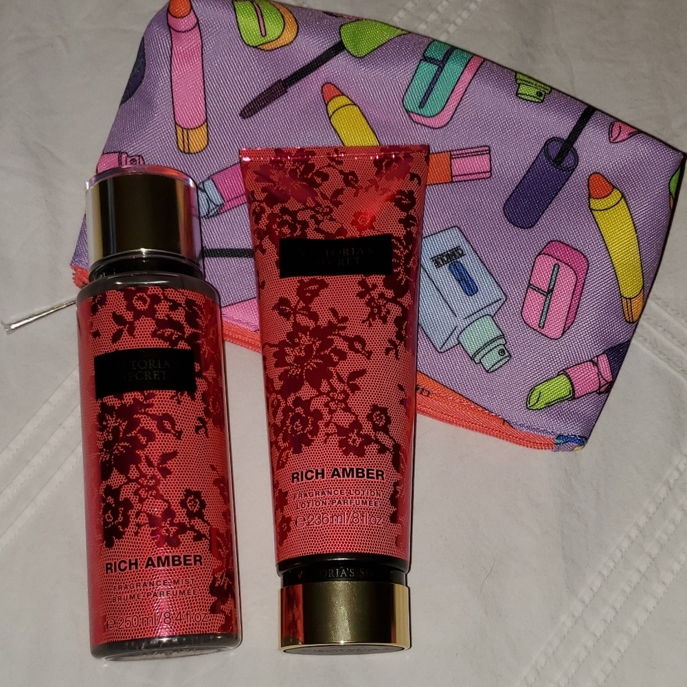 Victoria's Secret Rich Amber Lotion and Body Spray